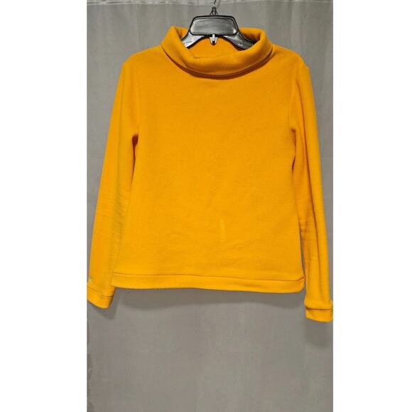 Dudley Stephens fleece turtleneck, bright yellow, size M - Picture 1 of 5